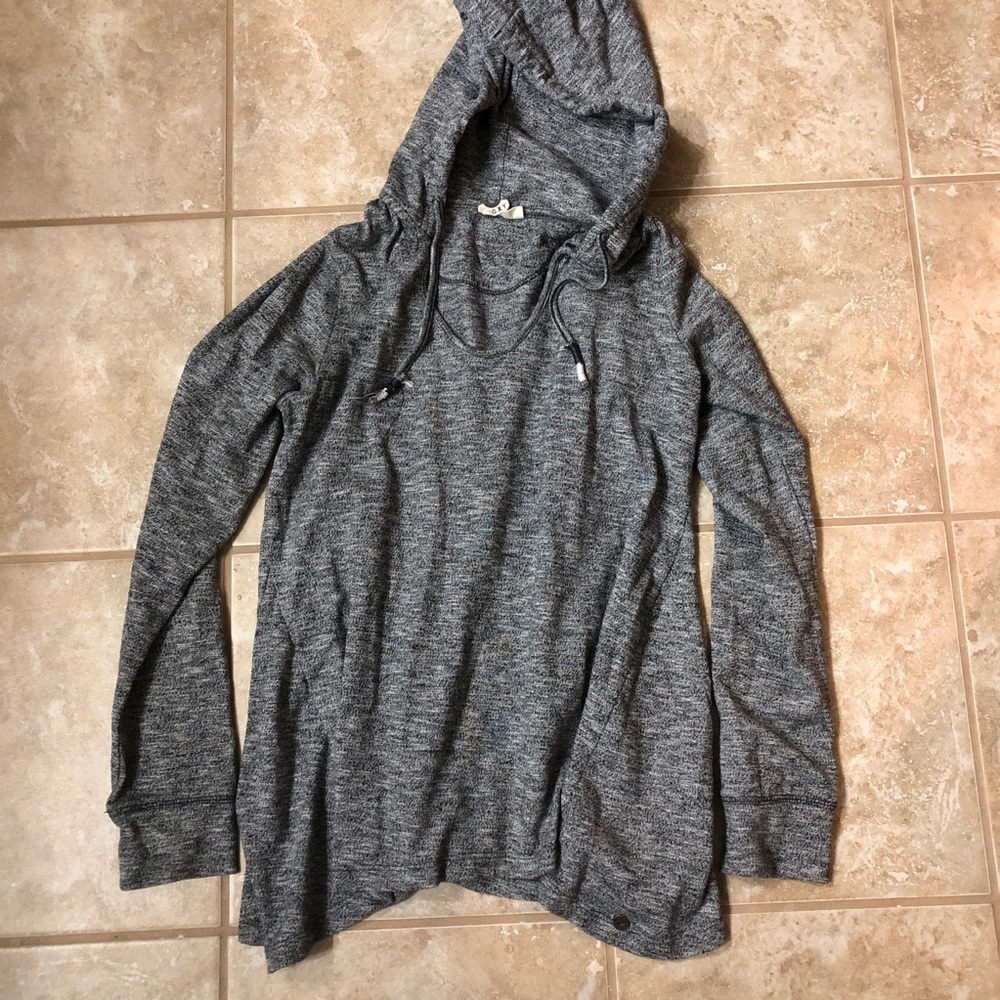 Roxy sweater pullover hoodie heathered blue M